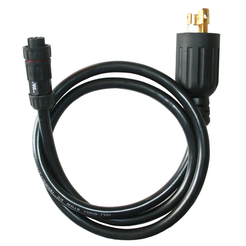 15A 277V L7-15P Fiche 10' Cordon noir WP Twist Connect