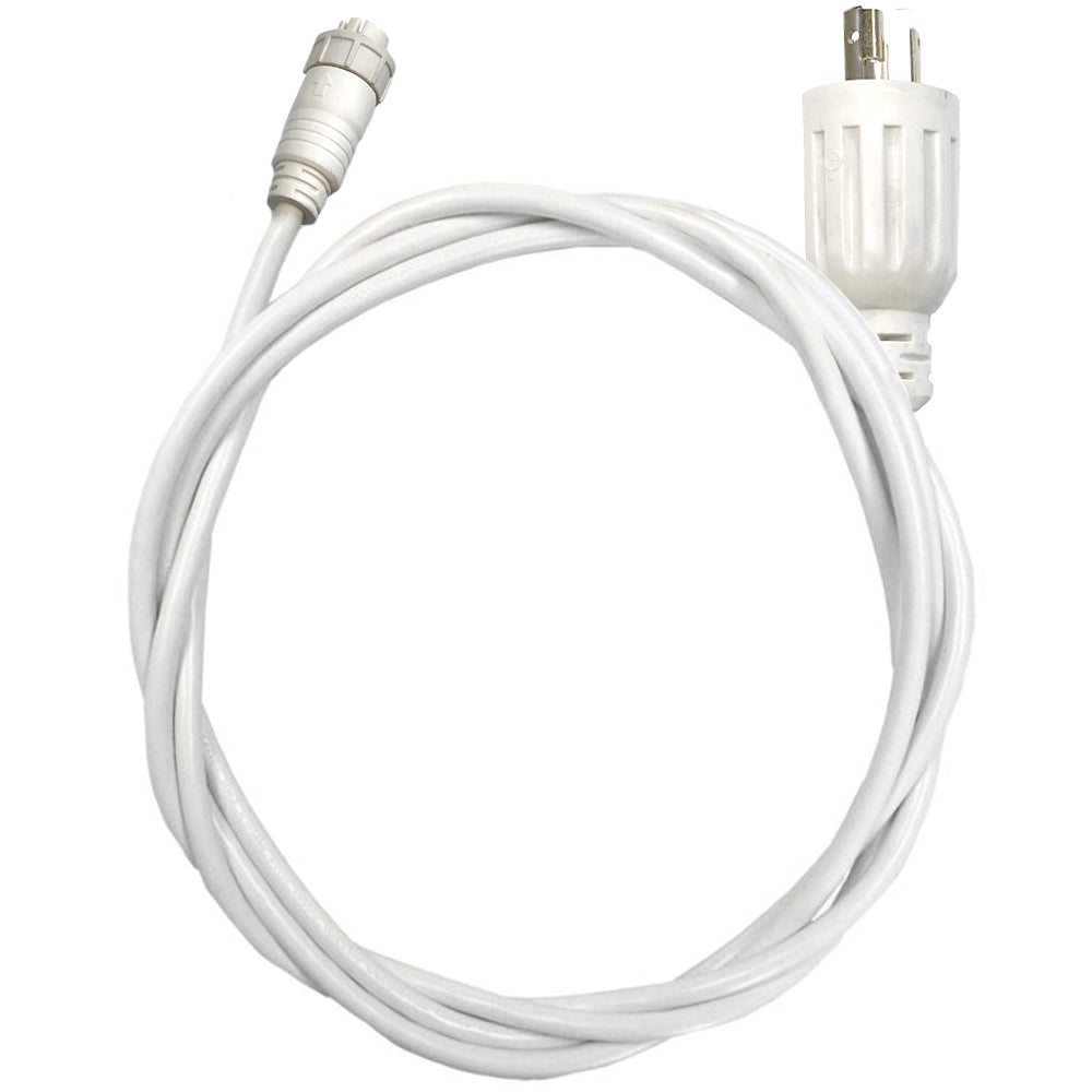 15A 277V L7-15P Fiche 10' Cordon blanc WP Twist Connect