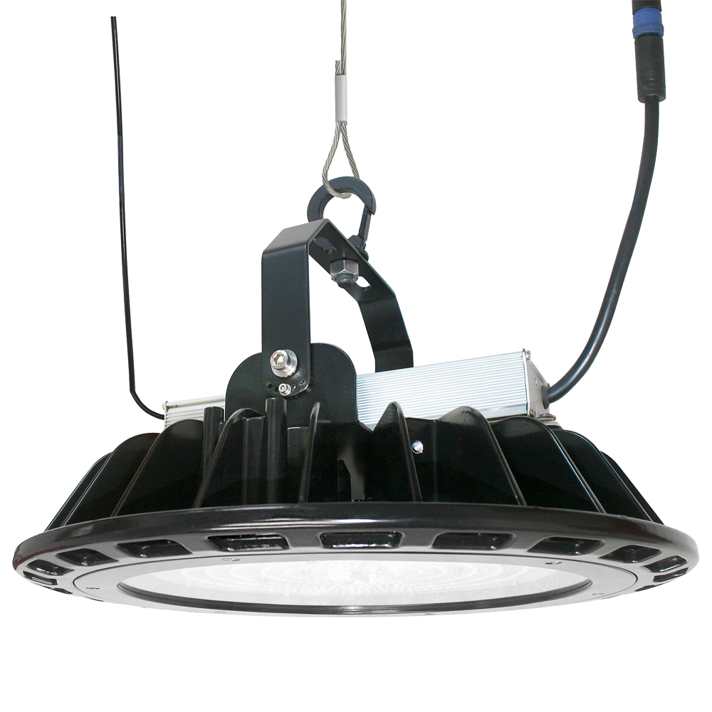 LED 125W 16" 277-480V Black High Bay  GFR 5000K 16250 Lumens DIM